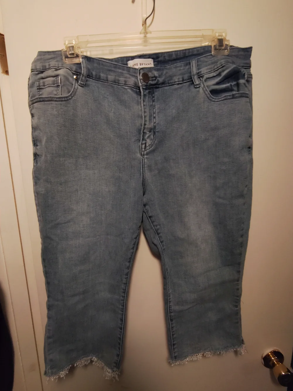 Lane Bryant Denim Capris Light Wash